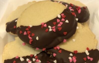 Chocolate Dipped Orange Shortbread