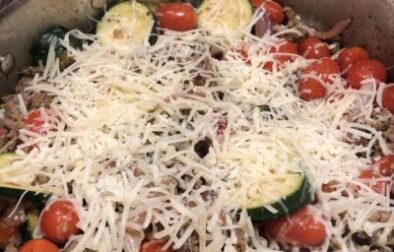 Italian skillet with cheese