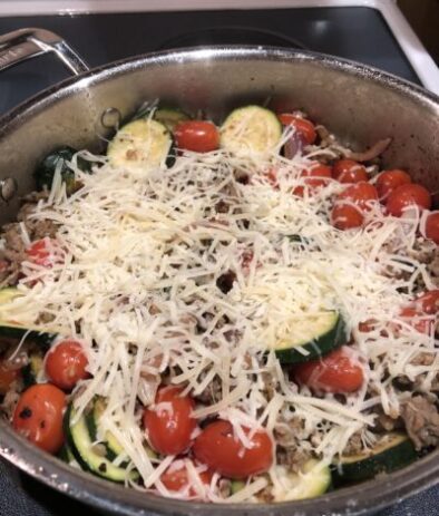 Italian skillet with cheese