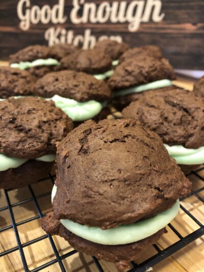 Chocolate Whoopie Pies with Baileys Buttercream
