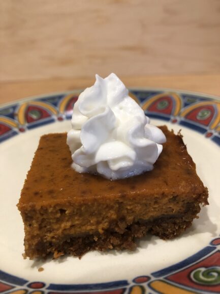Easy Pumpkin Pie Bars with Gingersnap Crust