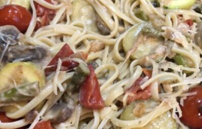Quick-One-Pot-Creamy-Pasta-Primavera-with-White-Wine-