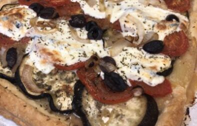 Easy Summer Recipe: Roasted Eggplant and Tomato Tart