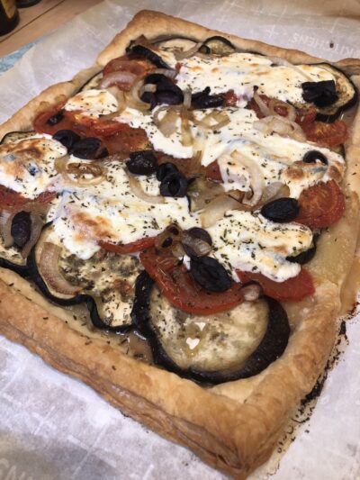 Easy Summer Recipe: Roasted Eggplant and Tomato Tart