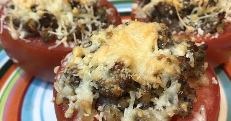 Best Italian Sausage Stuffed Tomatoes without Rice