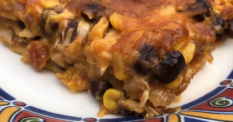 Easy Dinner: Layered Chicken Enchilada Lasagna Recipe