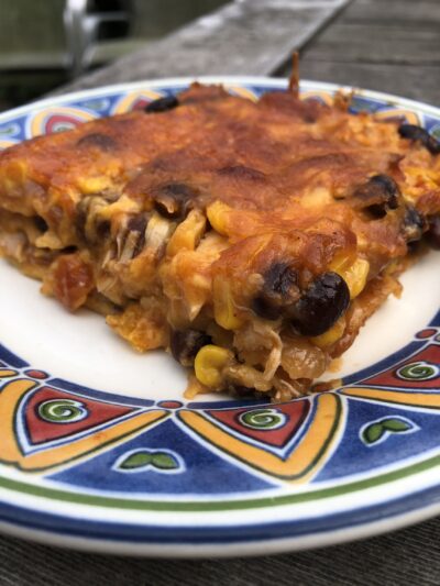 Easy Dinner: Layered Chicken Enchilada Lasagna Recipe