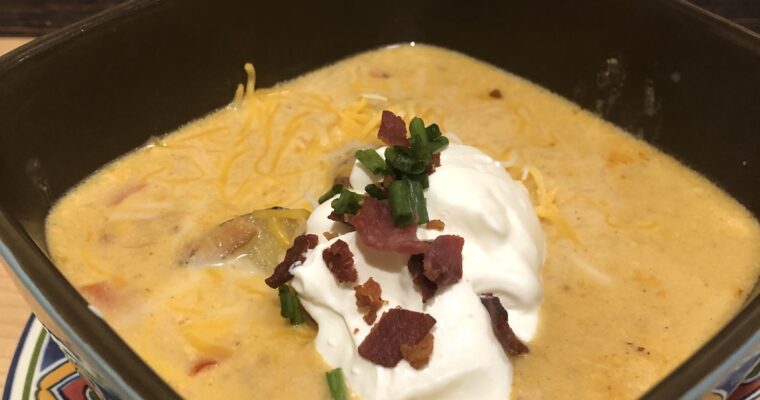 Best One Pot Loaded Baked Potato Soup Recipe 