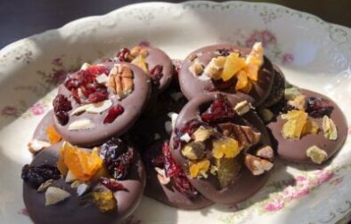 Best French Candy Recipe: Dark Chocolate Mendiants