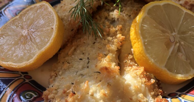 Crispy Baked Panko & Parmesan Crusted Tilapia Recipe