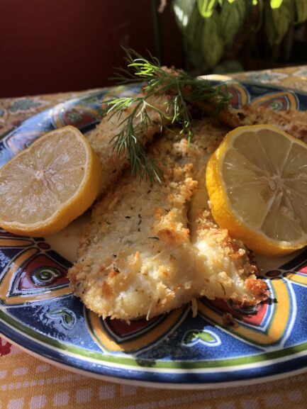 Crispy Baked Panko & Parmesan Crusted Tilapia Recipe