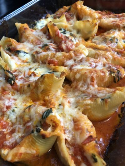 Stuffed Shells with Spinach & Ricotta Filling Recipe