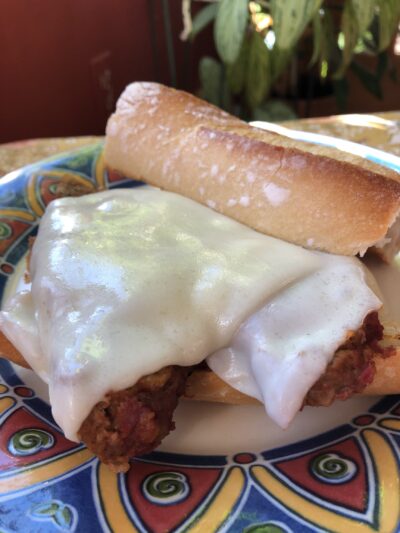 Best Leftover Italian Meatloaf Open-faced Sandwich