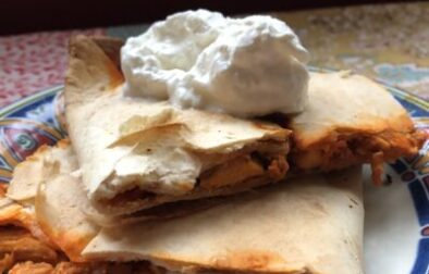 Best Cheesy Buffalo Chicken Sheet Pan Quesadillas
