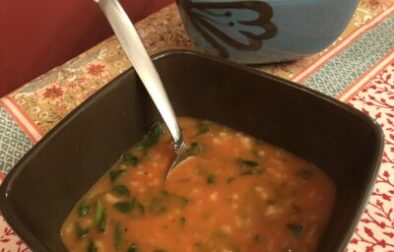 Creamy Tomato Florentine Soup with Rice (Tomato & Spinach)