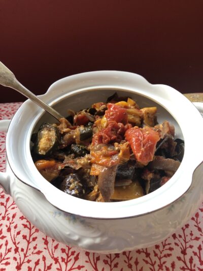 Easy Oven Roasted Ratatouille with Herbes de Provence