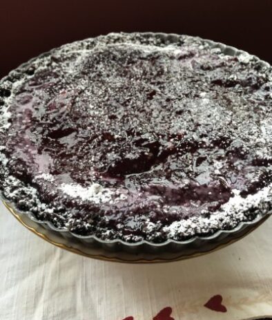 Easy Chocolate Ganache Tart with Raspberry Jam