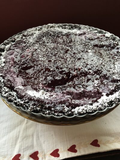 Easy Chocolate Ganache Tart with Raspberry Jam 