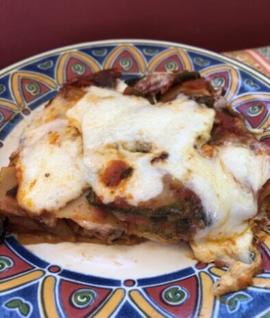 Easy Roasted Ratatouille Lasagna with Eggplant