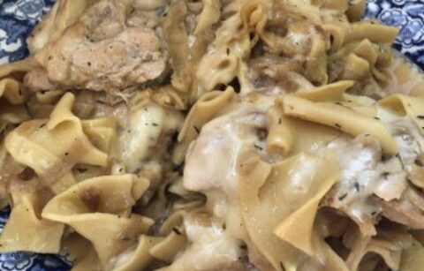 Easy Dinner: French Onion Chicken with Pasta