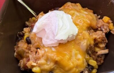 One Pot Rotisserie Chicken Burrito Bowl Recipe