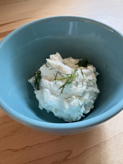 Easy Tzatziki Greek Yogurt Dip (with Fage Yogurt)