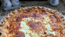 Caramelized Onion Quiche with Bacon & Gruyere Cheese