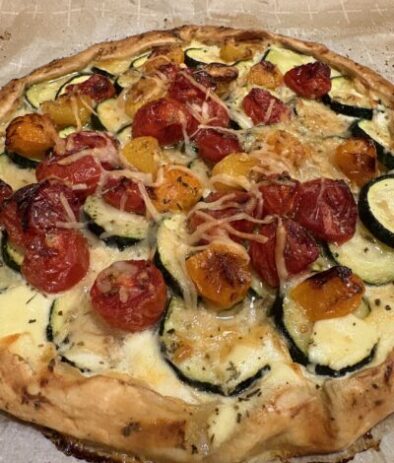 Baked Zucchini & Ricotta Galette with Store-Bought Crust