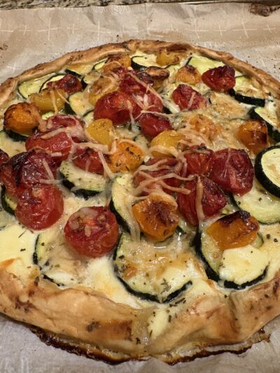 Baked Zucchini & Ricotta Galette with Store-Bought Crust