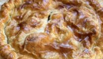 Creamy Chicken and Mushroom Pie with Puff Pastry