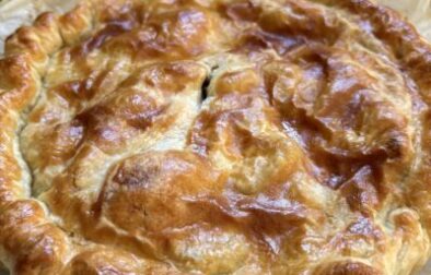 Creamy Chicken and Mushroom Pie with Puff Pastry