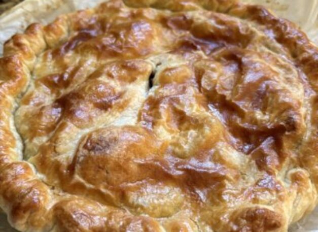 Creamy Chicken and Mushroom Pie with Puff Pastry